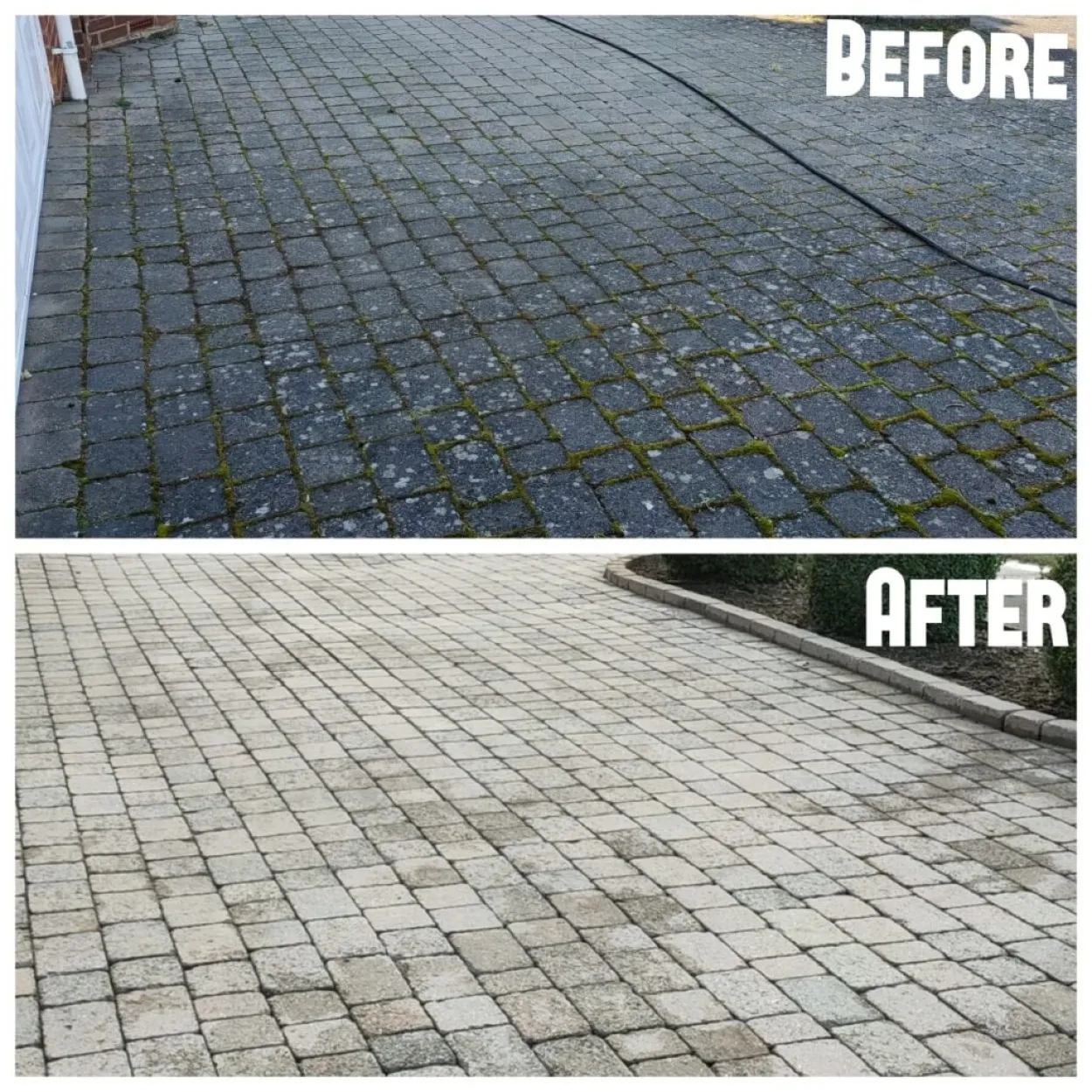 Driveway Before and After