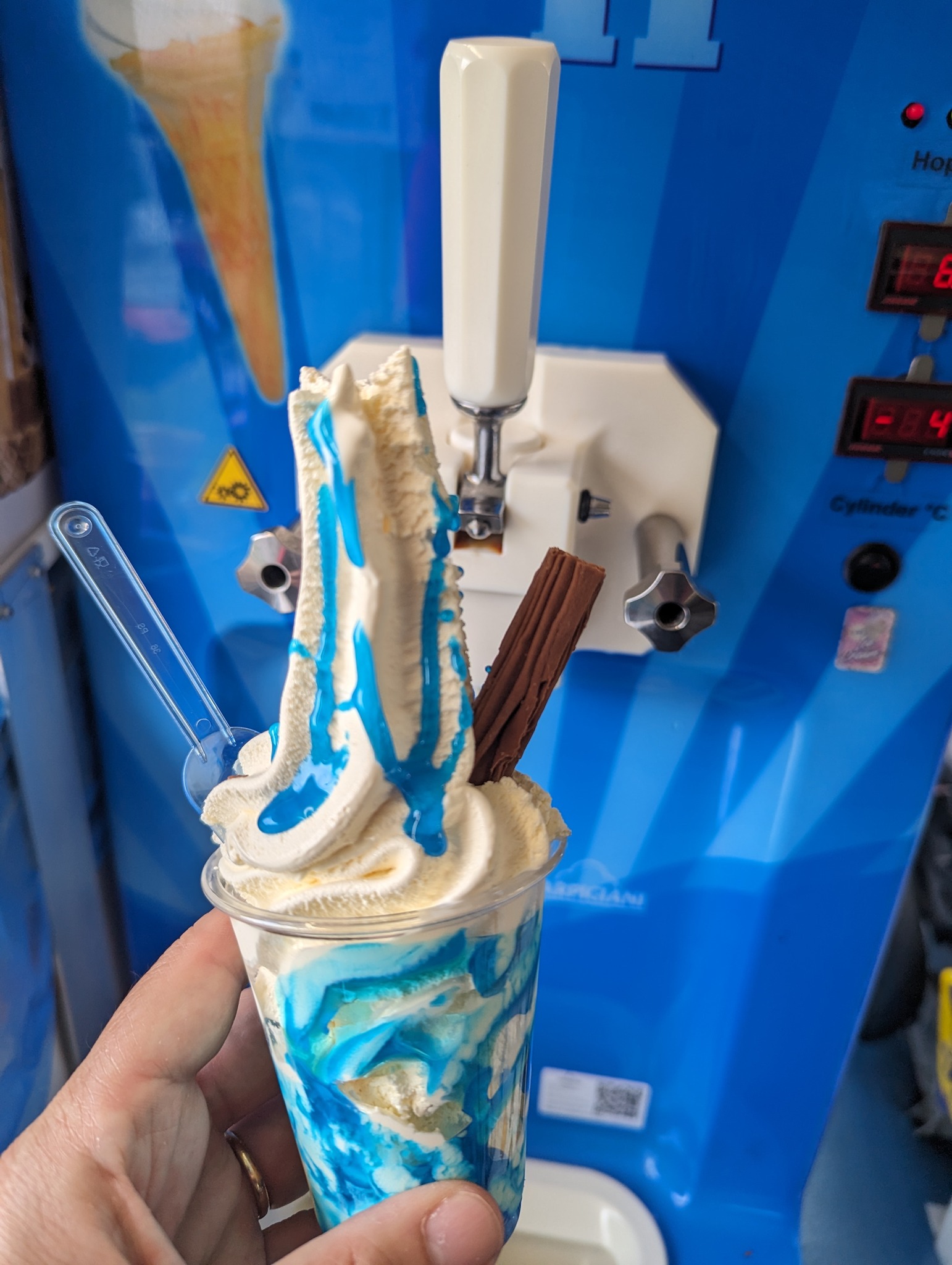 99 Cone with Blue Sauce